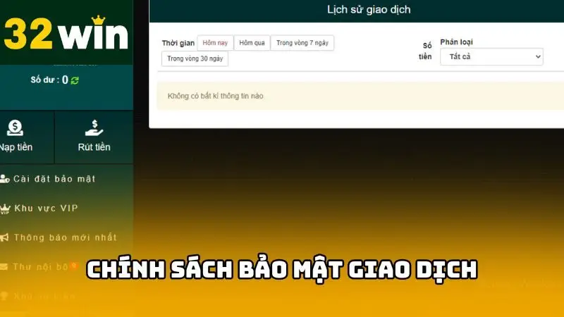 Chúng tôi có sẵn các quy định về giao dịch nhằm đảm bảo sự an tâm