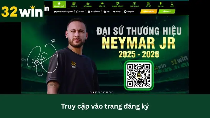 Truy cập vào trang chủ của nhà cái 32Win