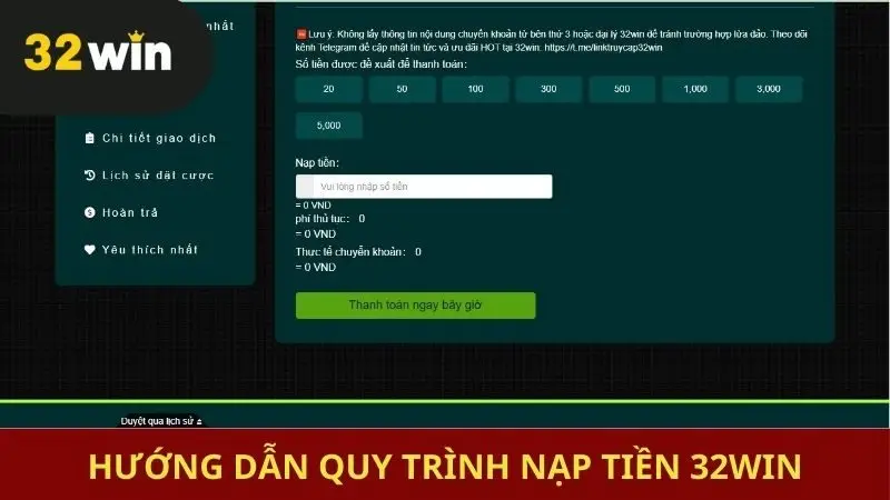 Cập nhật hướng dẫn quy trình giao dịch